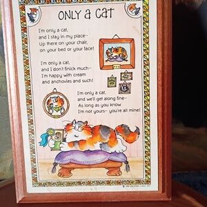 Hallmark Colorful Cat Plaque